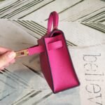 Hermes Mini Kelly Pink For Women Gold Toned Hardware 7.5in/19cm - Image 3