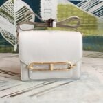Hermes Mini Evercolor Sac Roulis 19 White Gold Hardware For Women 7.5in/19cm