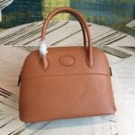 Hermes Bolide Bag Brown For Women Silver Toned Hardware 12.6in/32cm - Image 9