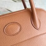 Hermes Bolide Bag Brown For Women Silver Toned Hardware 12.6in/32cm - Image 7