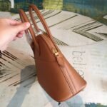 Hermes Bolide Bag Brown For Women Silver Toned Hardware 12.6in/32cm - Image 3