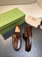 Gucci Interlocking G Loafer Brown For Men - Image 3