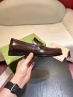 Gucci Interlocking G Loafer Brown For Men - Image 6