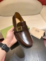 Gucci Interlocking G Loafer Brown For Men - Image 7
