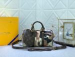 Louis Vuitton Keepall Bandouliere 25 Travel Bag 9.8in/ 25cm Brown Gold Hardware M46678 - Image 3