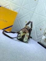 Louis Vuitton Keepall Bandouliere 25 Travel Bag 9.8in/ 25cm Brown Gold Hardware M46678 - Image 7