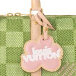 Louis Vuitton Keepall Bandouliere 35 Travel Bag 13.4in/ 34cm Green Gold Hardware N40671 - Image 5