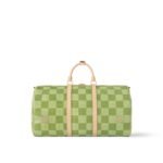 Louis Vuitton Keepall Bandouliere 50 Travel Bag 19.7in/ 50cm Green Gold Hardware N40667 - Image 6