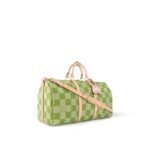 Louis Vuitton Keepall Bandouliere 50 Travel Bag 19.7in/ 50cm Green Gold Hardware N40667 - Image 4