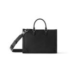 Louis Vuitton Slim Briefcase Taiga Black For Men 15.7in/40cm M30810