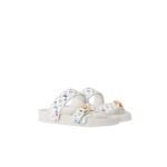 Louis Vuitton LV x TM Bom Dia Flat Comfort Mule Multicolored Blanc For Women - 1AGXU3 - Image 2