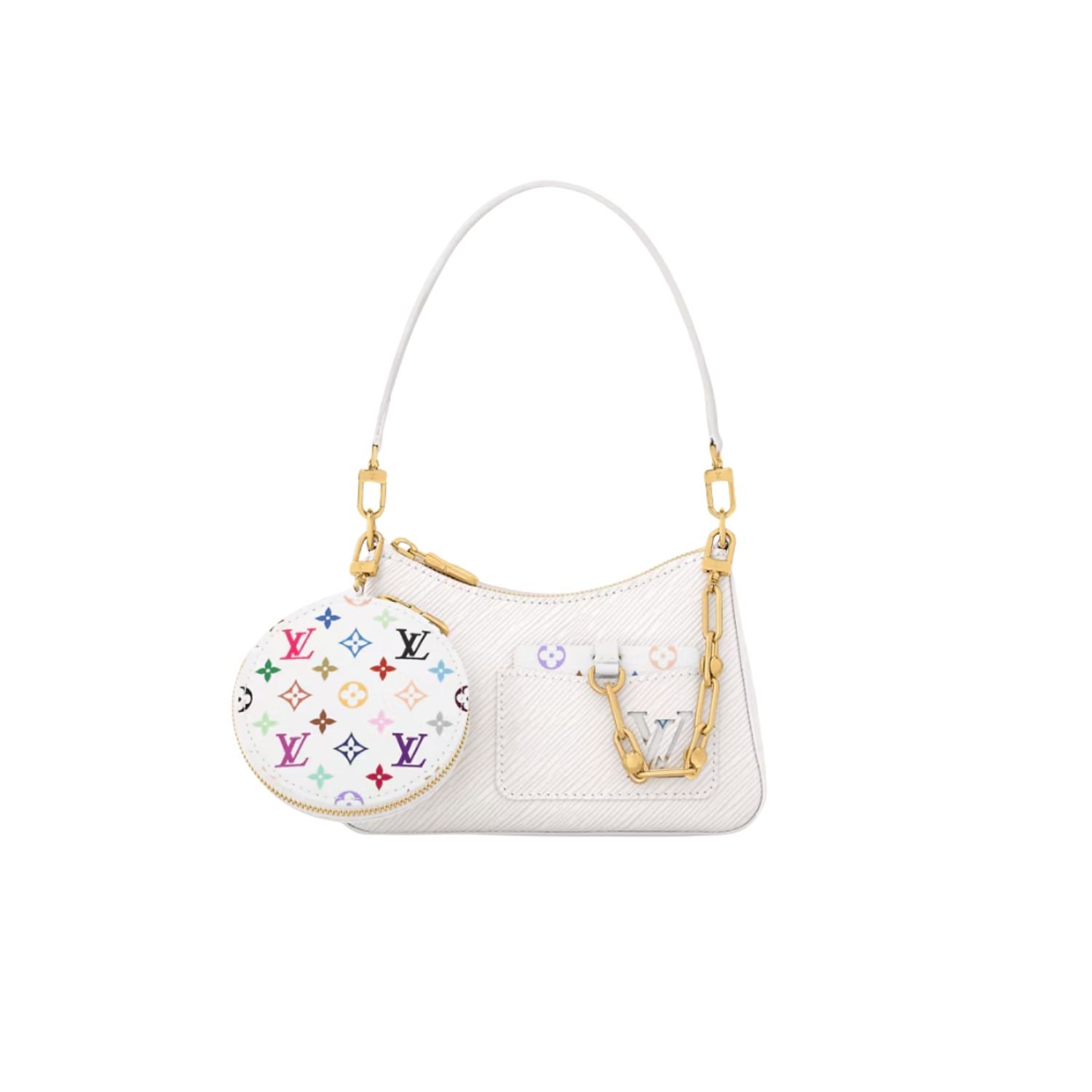 LVxTM-Marellini-Bag.jpg Louis Vuitton LV x TM Marellini Bag White For Women 19cm/7.5in - M13100 - Image 1