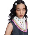 Louis Vuitton LV x TM Monogram Multicolor Square 90 Blanc For Women - M94967 - Image 3