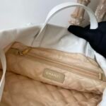 Chanel 22 Large Backpack 20in/ 51cm White Gold Hardware For Women AS3313 B08037 10601 - Image 8