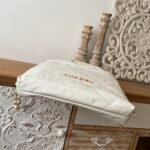 Chanel 22 Large Backpack 20in/ 51cm White Gold Hardware For Women AS3313 B08037 10601 - Image 5