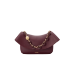 Loewe Medium Ola Crossbody Bag 10.2in/ 26cm Dark Burgundy Gold Hardware For Women AP22P22X07