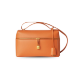Loro Piana Extra L27 Top Handle Bag 10.6in/ 27cm Cinnamon Orange Gold Hardware For Women FAN3462 L0AX