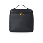 Loro Piana Extra Pocket Backpack 9.1in/ 23cm Black Gold Hardware For Women FAN4041 8000
