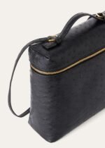 Loro Piana Extra Pocket L23.5 Backpack 9.1in/ 23cm Black Gold Hardware For Women FAN4194 8000 - Image 5
