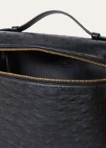 Loro Piana Extra Pocket L23.5 Backpack 9.1in/ 23cm Black Gold Hardware For Women FAN4194 8000 - Image 6