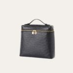 Loro Piana Extra Pocket L23.5 Backpack 9.1in/ 23cm Black Gold Hardware For Women FAN4194 8000 - Image 3