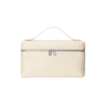 Loro Piana Extra Pocket L27 Top Handle Bag 10.6in/ 27cm Whisper White Silver Hardware For Women FAN4043 1615