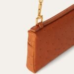 Loro Piana Extra Pocket Mini Pouch Top Handle 5.9in/ 15cm Cognac Gold Hardware For Women FAN9926_E0DA - Image 4