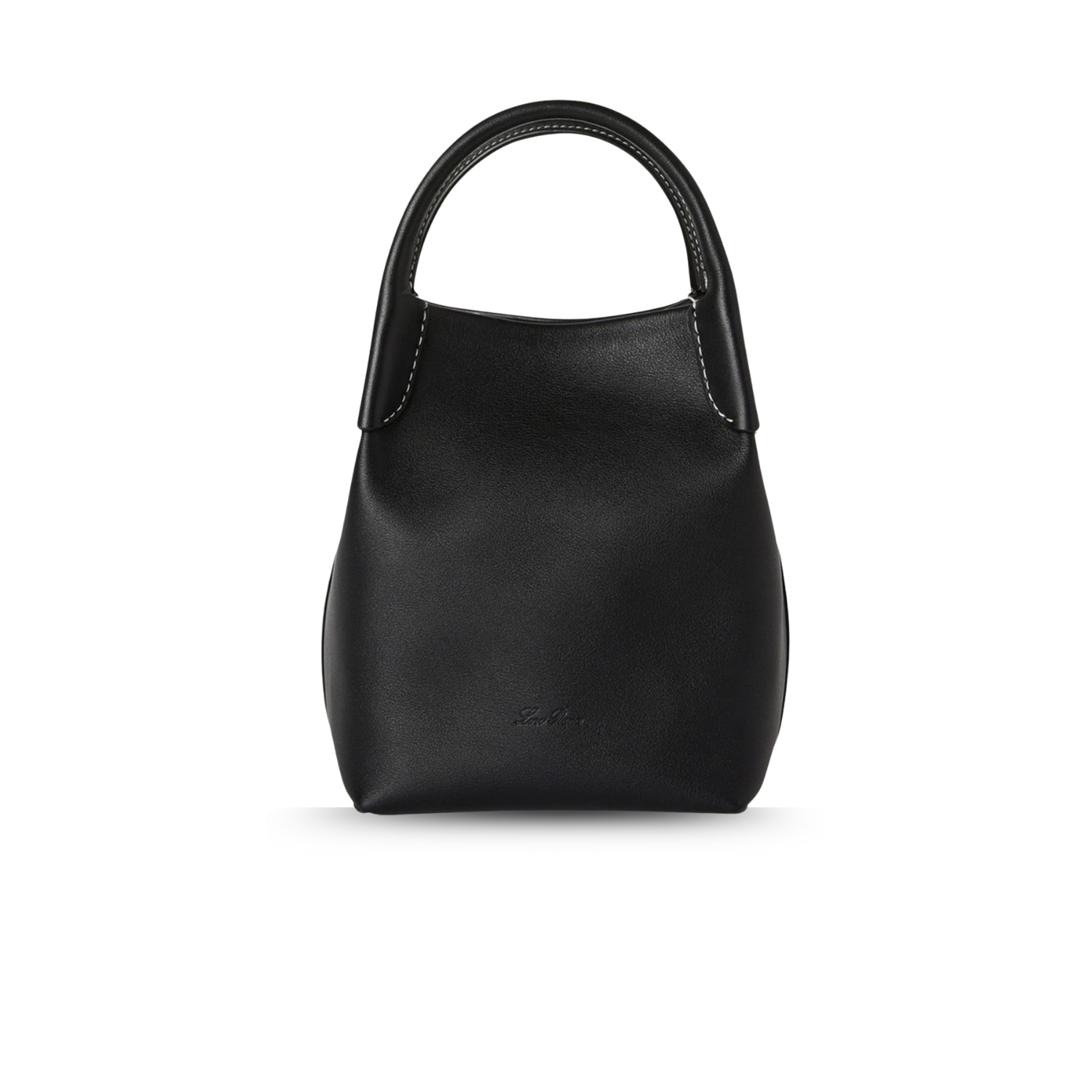 Loro-Piana-Micro-Bale-Bag-5.2in-13cm-Black-Gold-Hardware-For-Women-FAN0807-8000.png Loro Piana Micro Bale Top Handle Bag 5.2in/ 13cm Black Gold Hardware For Women FAN0807 8000 - Image 1