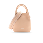 Loro Piana Micro Bale Top Handle Bag 5.2in/ 13cm Candoglia Marble Silver Hardware For Women FAN4647 305H