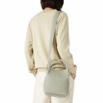Loro Piana Bale Small Top Handle Bag 6.7in/ 17cm Light Wasabi Silver Hardware For Women FAN8964 50YB - Image 2