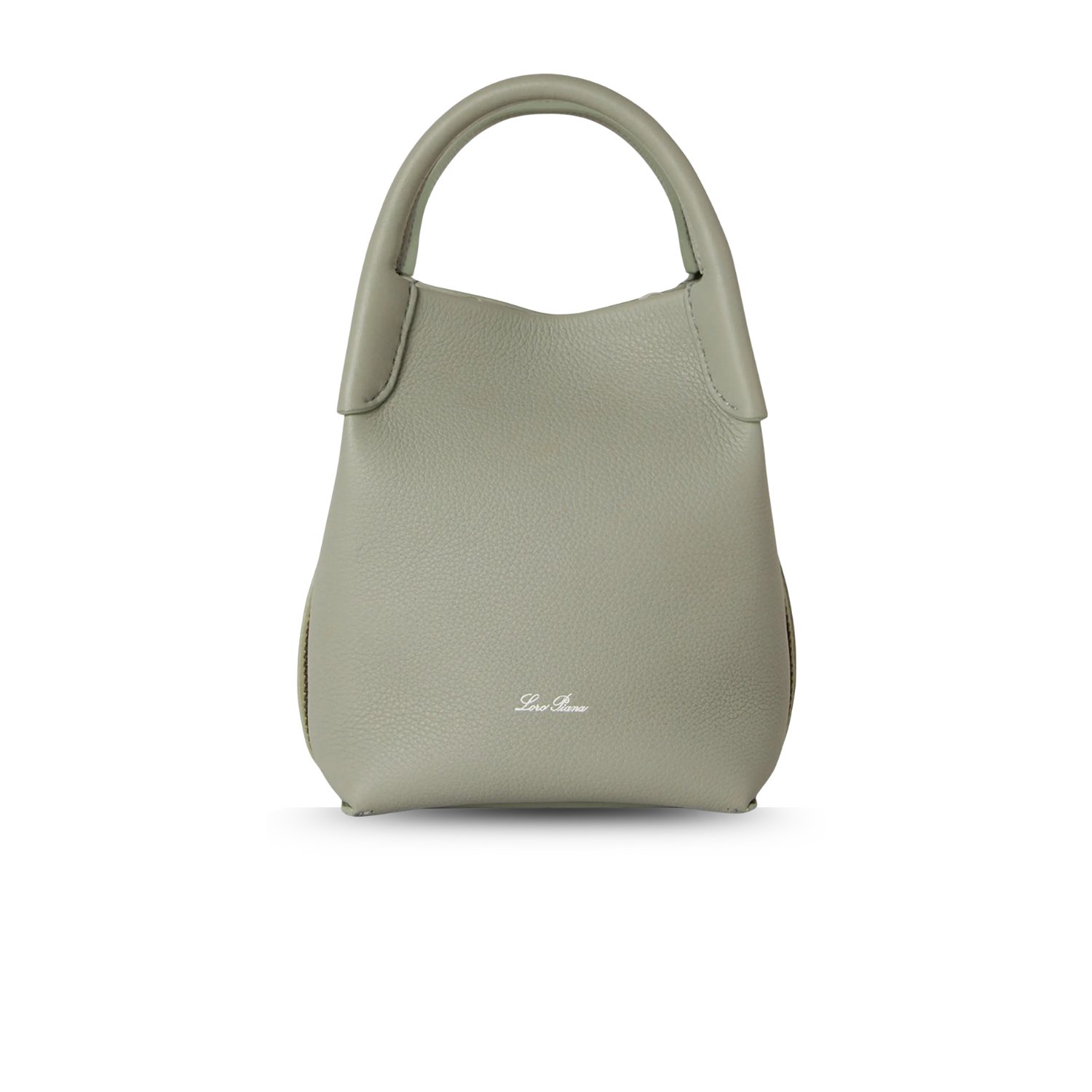Loro-Piana-Small-Bale-Bag-6.7-in-17cm-Light-Wasabi-Silver-Hardware-For-Women-FAN8964-50YB-1.png Loro Piana Bale Small Top Handle Bag 6.7in/ 17cm Light Wasabi Silver Hardware For Women FAN8964 50YB - Image 1