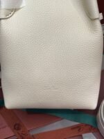 Loro Bale Whisper Small Top Handle Bag 6.7in/ 17cm White Silver Hardware For Women FAN89641615 - Image 10