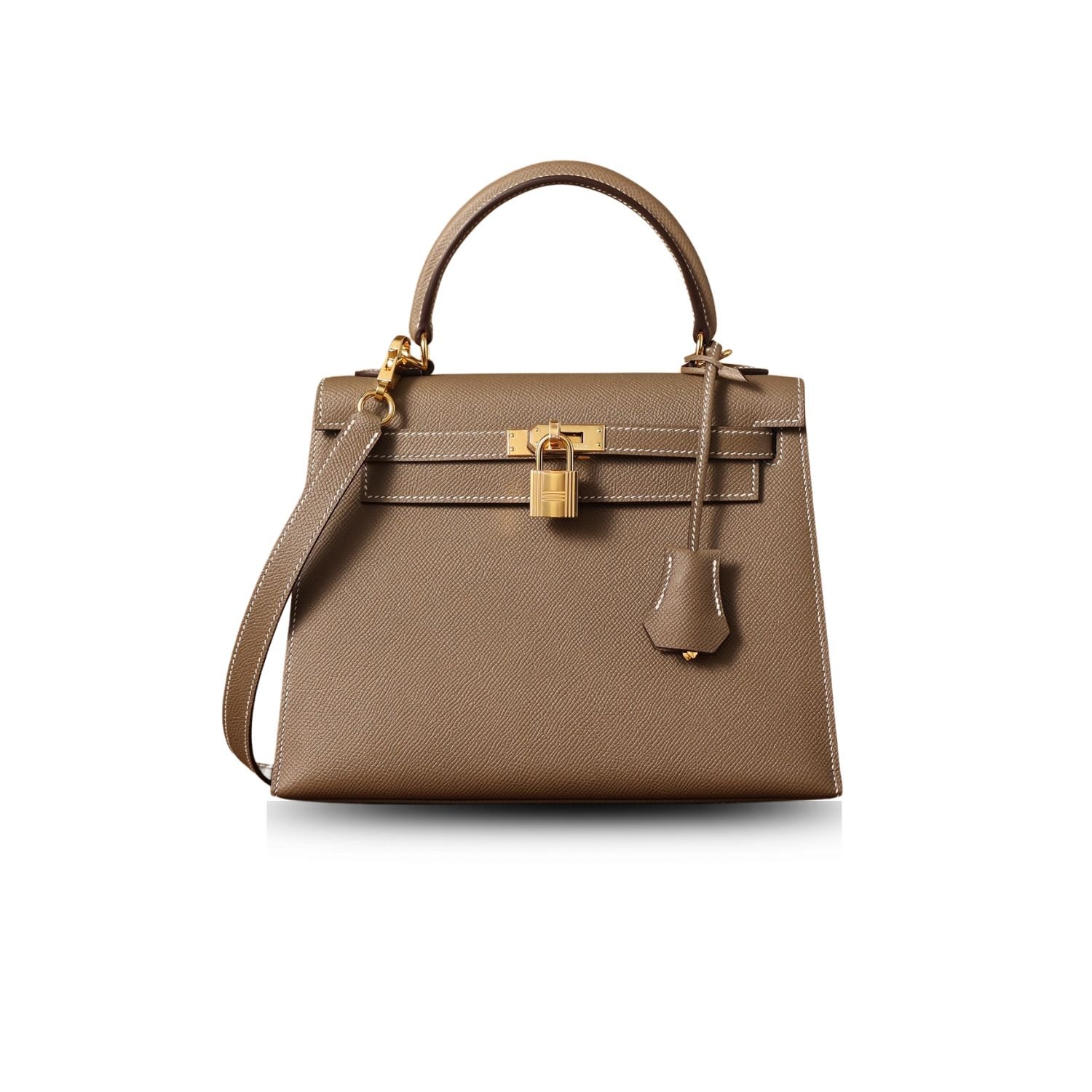 Louis-9.jpg Hermes Kelly Epsom Gold Tone Lock Bag Grey For Women 9,8in/25cm - Image 1