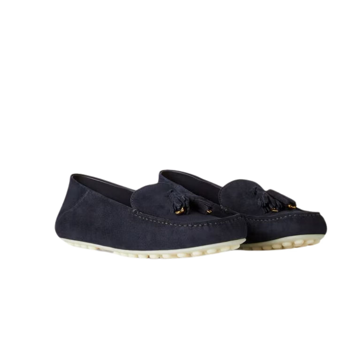 Louis-Vuitton-29.jpg Loro Piana Dot Sole Walk Loafers Blue Navy/Sun Gold For Women - FAN0109 W1B4 - Image 1