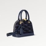 Louis Vuitton Alma BB Top Handle Bag 9.3in/ 23.6cm Bleu Marine Gold Hardware For Women M23666 - Image 5