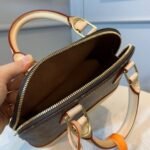 Louis Vuitton Alma BB Top Handle Bag 9.2in/ 23.5cm Brown Monogram Canvas Gold Hardware For Women M46990 - Image 6