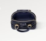 Louis Vuitton Alma BB Top Handle Bag 9.3in/ 23.6cm Bleu Marine Gold Hardware For Women M23666 - Image 4
