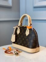 Louis Vuitton Alma BB Top Handle Bag 9.2in/ 23.5cm Brown Monogram Canvas Gold Hardware For Women M46990 - Image 3