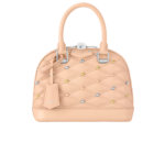 Louis Vuitton Alma BB Top Handle Bag 9.2in/ 23.5cm Beige Silver Hardware For Women M24153