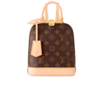 Louis Vuitton Alma Top Handle Bag 7.9in/ 20cm Brown Gold Hardware For Women M47132