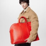 Louis Vuitton Alma Travel GM Top Handle Bag 25.2in/ 64cm Red Silver Hardware For Men M23717 - Image 2