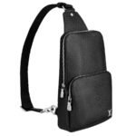 [True-to-ORIGINAL] Louis Vuitton Avenue Sling Bag 12.2in/ 31cm Black Silver Hardware For Women M30443 - Image 4