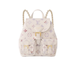 Louis Vuitton Backup Backpack Bag 7.9in/ 20cm Dream Cream Gold Hardware For Women M15113
