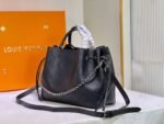 Louis Vuitton Bella Tote Mahina Black For Women 12.6in/32cm LV M59200 - Image 3