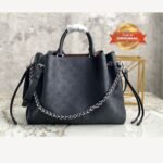 [True-to-ORIGINAL] Louis Vuitton Bella Tote Mahina Black For Women 12.6in/32cm LV M59200 - Image 7