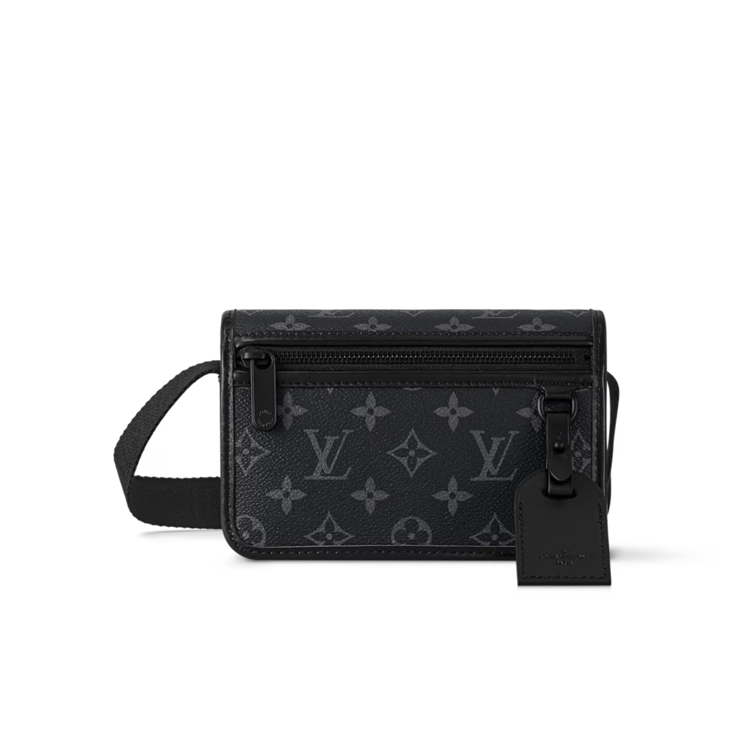 Louis-Vuitton-Bosphore-Wearable-Wallet-Crossbody-For-Men-M12599.png Louis Vuitton Bosphore Wearable Wallet Crossbody 7.5in/ 19cm Monogram Eclipse Black Toned Hardware For Men M12599 - Image 1