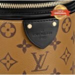 [True-to-ORIGINAL] Louis Vuitton Cannes Monogram Reverse Canvas Brown For Women 5.9in/15cm LV M43986 - Image 4