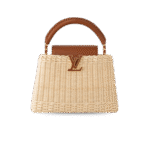 Louis Vuitton Capucines BB Top Handle Bag 10.6in/ 27cm Tan Gold Hardware For Women M26025