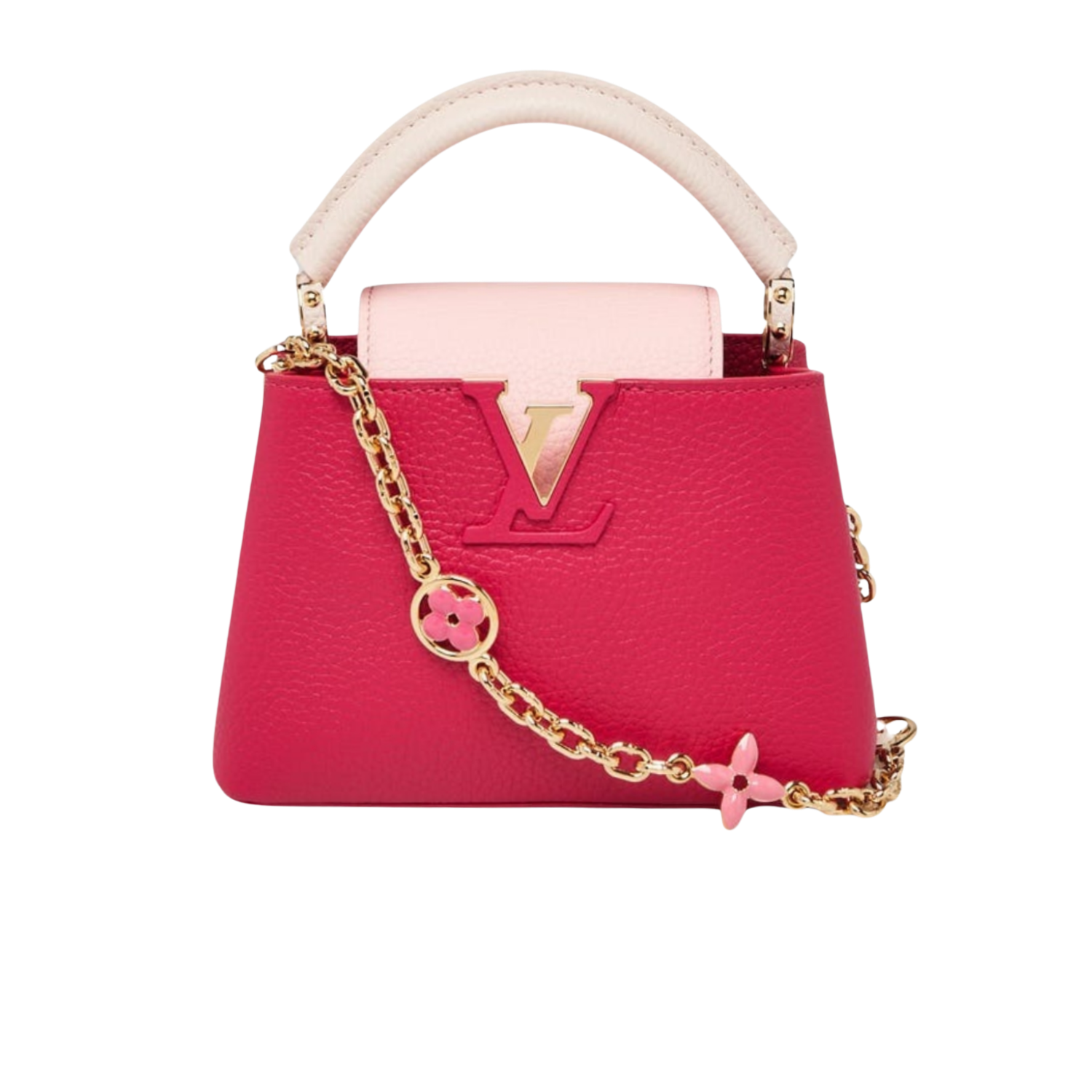 Louis-Vuitton-Capucines-Mini-Top-Handle-Bag-8.3in-21cm-Hot-Pink-Gold-Hardware-For-Women.png Louis Vuitton Capucines Mini Top Handle Bag 8.3in/ 21cm Pink Gold Hardware For Women - Image 1