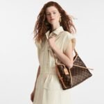 Louis Vuitton CarryAll PM Shoulder Bag 11.4in/ 28.9cm Monogram Brown Gold Hardware For Women M46203 - Image 4